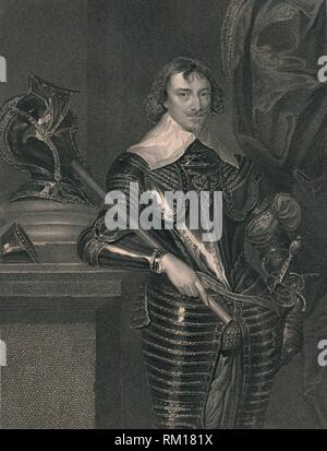 "Robert Reich, Graf von Warwick', c 1630 s, (Anfang - Mitte des 19. Jahrhunderts). Schöpfer: H Robinson. Stockfoto