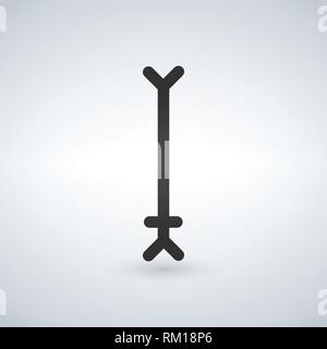 Text Cursor Navigation Zeiger. Vector Illustration auf modernen Hintergrund isoliert. Stock Vektor