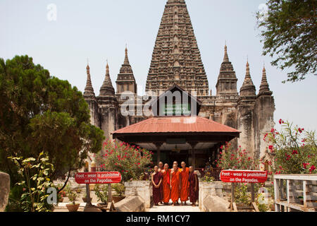 Mahabodhi Tempel, Alt Bagan, Mandalay, Myanmar, Asien Stockfoto