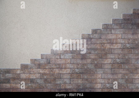 Textur von rauen Beton Wand mit geprägten Textur. Glatte graue Oberfläche Stockfoto