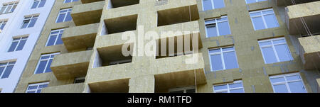 Neue City Residential multi store Appartement hohe Gebäude Haus Fassade im Bau Stockfoto