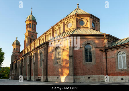 Jeondong katholischen Kirche, einem historischen Ort in der Nähe von Jeonju Hanok Dorf in der Stadt Jeonju, Südkorea Stockfoto