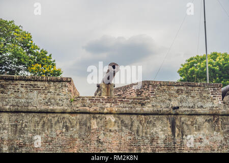 Fort Cornwallis in Georgetown, Penang, ist ein Star fort, die von der British East India Company im späten 18. Jahrhundert errichtet, es ist das größte stehende Stockfoto