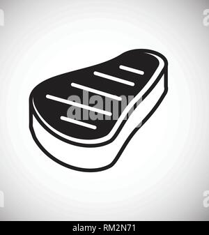 Fleisch Symbol auf weißem Hintergrund für Grafik- und Webdesign, modernen einfachen Vektor unterzeichnen. Internet Konzept. Trendy Symbol für Web site Design web-Taste oder mobile App. Stock Vektor