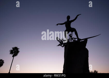 Cardiff Kook Statue in Cardiff by the Sea California ein Denkmal für all die skurrilen Surfer, surfen Paradies besuchen Sie Stockfoto