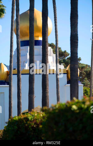 Self Realisation Fellowship Gebäude an der Hauptstraße von Encinitas California Stockfoto