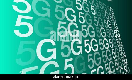Digitales, zellulares Netz 5 G, Wireless Mobile Industry Innovation Stock Vektor