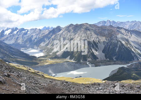 Mount Cook Gletscher Stockfoto