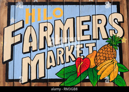 Farmers Market, Hilo, Hawaii, USA Stockfoto