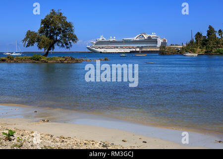 Schilf Bay Beach, Hilo, Hawaii, USA Stockfoto