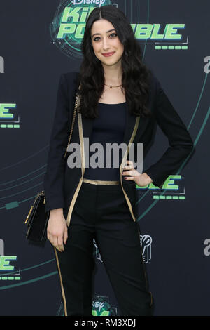 Los Angeles, North Hollywood, Vereinigte Staaten. 12 Feb, 2019. Los Angeles, North Hollywood, Los Angeles, CA, USA - 12. Februar: Schauspielerin Taylor Ortega kommt an der Los Angeles Premiere des Disney Channel's "Kim Possible" am Saban Media Center auf dem Fernsehen Akademie am Februar 12, 2019 in North Hollywood, Los Angeles, Kalifornien, Vereinigte Staaten. (Foto von Xavier Collin/Image Press Agency) Stockfoto