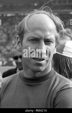 London, Deutschland. 12 Feb, 2019. Bobby Charlton, England national Player, Fußball, Porträt, portrÃ t, Porträt, 7/8-Einzelbild, einziges Motiv, 01.05.1972, Â | Nutzung der weltweiten Kredit: dpa/Alamy leben Nachrichten Stockfoto