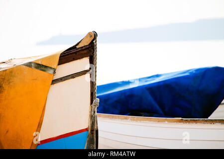 Boote am Strand Stockfoto