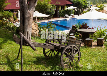 Swimmingpool, Chez Carole Resort at Gian Dau, Insel Phu Quoc, Vietnam Stockfoto