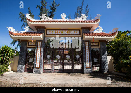 Dieu eine Pagode, Tempel, in Thap Cham, Phan Rang,, Ninh Thuan, Vietnam Stockfoto