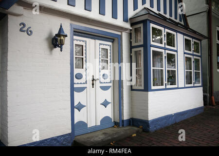 Altes Haus in Arnis, Schlei, Schleswig-Holstein, Deutschland, Europa Stockfoto