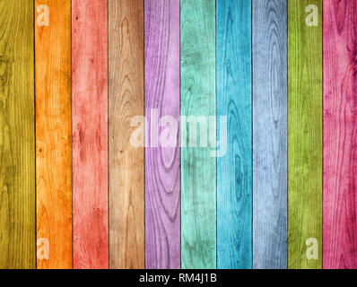 Farbige Holz Hintergrund Stockfoto