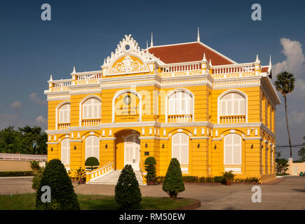 Kambodscha, Kampot Province, Kampot, Riverside Road, Nationalbank von Kambodscha Büro in der alten französischen kolonialen Gebäude Stockfoto