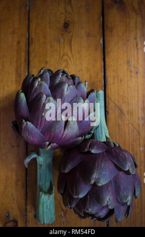 Noch immer leben von ein paar Artischocken Stockfoto