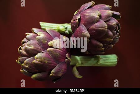 Noch immer leben von ein paar Artischocken Stockfoto