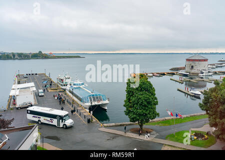 Kingston, OKT 5: Shoal Turm durch den Hafen auf Okt 5, 2018 in Kingston, Kanada Stockfoto