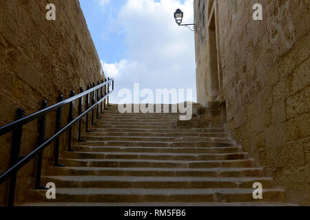 Die Schritte auf der Insel Gozo Stockfoto