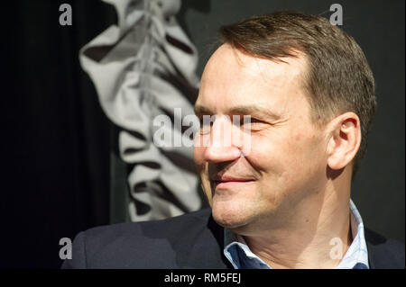 Radoslaw Sikorski in Gdynia, Polen. 10. Februar 2019 © wojciech Strozyk/Alamy Stock Foto Stockfoto