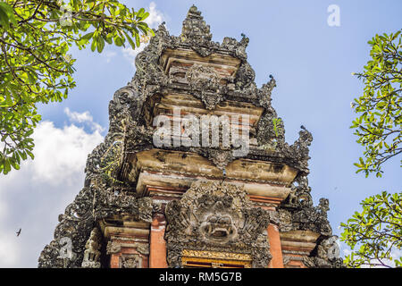 Pura Taman Saraswati Kemuda Tempel in Ubud, Bali, Indonesien Stockfoto