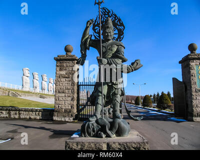 Esashi, Japan - 24. Februar 2014: ein Park mit Skulpturen von Kopien der große Skulpturen aus der ganzen Welt. Stockfoto