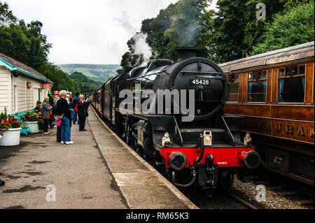 Thompson B1 61002 Impala verlassen Grossmont station Stockfoto