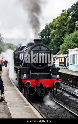 Thompson B1 61002 Impala verlassen Grossmont station Stockfoto