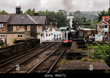 Thompson B1 61002 Impala verlassen Grossmont station Stockfoto