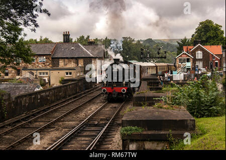 Thompson B1 61002 Impala verlassen Grossmont station Stockfoto