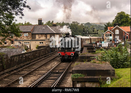 Thompson B1 61002 Impala verlassen Grossmont station Stockfoto