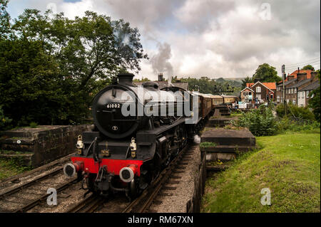 Thompson B1 61002 Impala verlassen Grossmont station Stockfoto