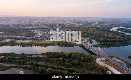 River Bridge City Stockfoto