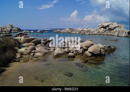 Atemberaubende Lagoon Archipel auf der Insel Korsika Stockfoto