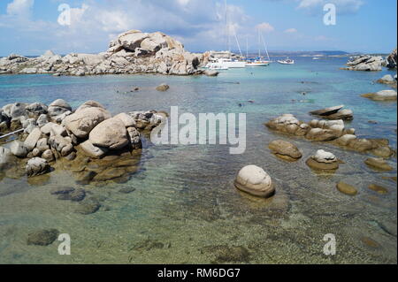 Atemberaubende Lagoon Archipel auf der Insel Korsika Stockfoto