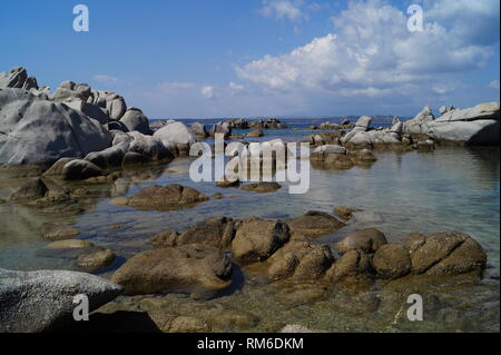 Atemberaubende Lagoon Archipel auf der Insel Korsika Stockfoto