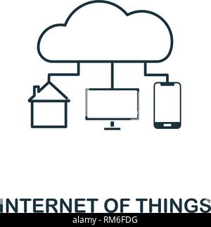 Internet der Dinge Symbol. Thin line style Industrie 4.0 icons Collection. UI und UX. Pixel Perfect Internet der Dinge Symbol für Web Design, Apps Stock Vektor