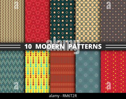 Abstrakte, modernes, stilvolles Design Pattern der geometrischen bunten Hintergrund. Vector EPS 10. Stock Vektor