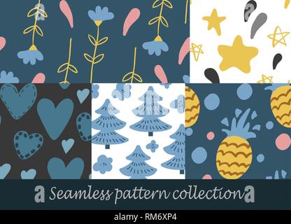 Florale nahtlose Hintergrund Stock Vektor