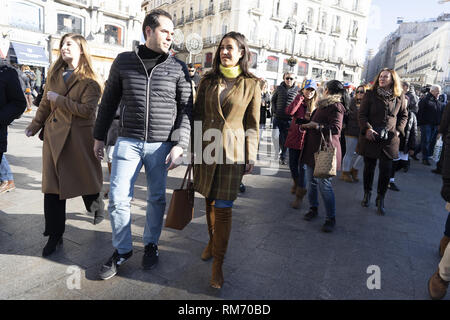 Bürger Venezuelas versammeln sich gegen Präsident Nicolas Maduro Mit: Begoña Villacísa Wo: Madrid, Spanien Wann: 13 Jan 2019 Credit: Oscar Gonzalez/WENN.com zu demonstrieren Stockfoto