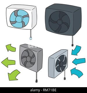 Vektor einrichten Der Ventilator Stock Vektor