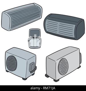 Vektor einrichten der Klimaanlage Stock Vektor
