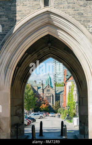 Toronto, 29.September: Die schöne Trinity College der Universität von Tornoto am 29.Sep, 2018 in Toronto, Kanada Stockfoto