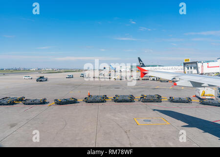 Toronto, SEP 31: Blick vom Internationalen Flughafen Toronto Pearson auf Sep 31, 2018 in Toronto Stockfoto