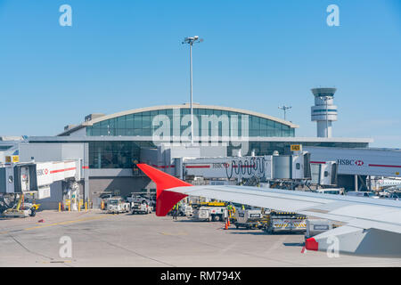 Toronto, SEP 31: Blick vom Internationalen Flughafen Toronto Pearson auf Sep 31, 2018 in Toronto Stockfoto