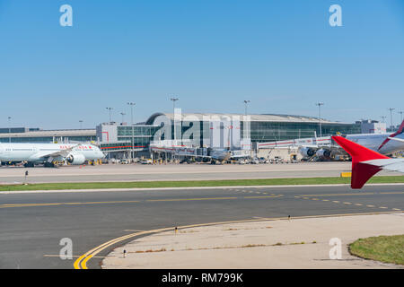 Toronto, SEP 31: Blick vom Internationalen Flughafen Toronto Pearson auf Sep 31, 2018 in Toronto Stockfoto