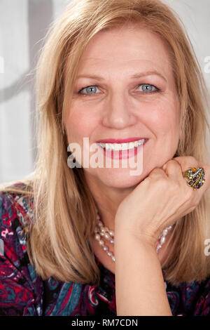 Reife Frau Portrait Stockfoto